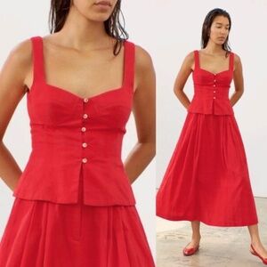 Mara Hoffman Lola Top- Red